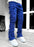 Men Trousers Individual Patched Pants Long Tight Fit Stacked Jeans For Mens Clothing