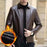 Leather Jacket For Middle-aged Men Leather Clothing With Stand Collar Men Fleece-lined