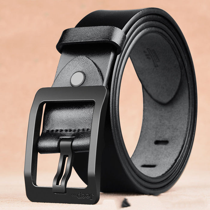Two Layers Of Cowhide Belt For Men