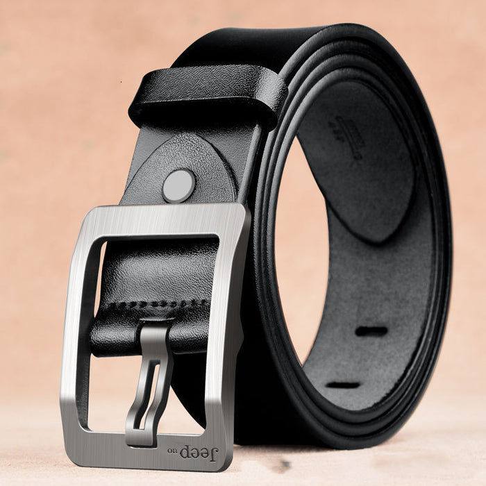 Two Layers Of Cowhide Belt For Men