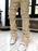 Men Trousers Individual Patched Pants Long Tight Fit Stacked Jeans For Mens Clothing
