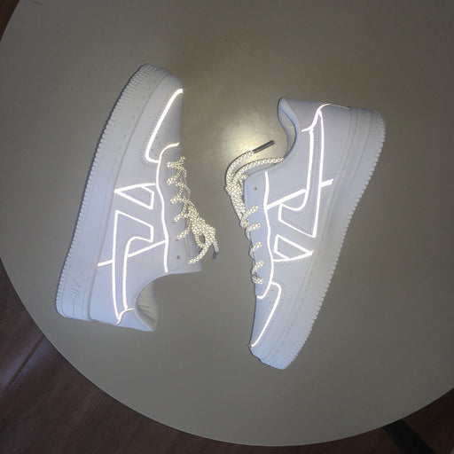 Reflective White Shoes For Men