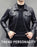 Fall Winter Men Quilted Casual Leather Clothing