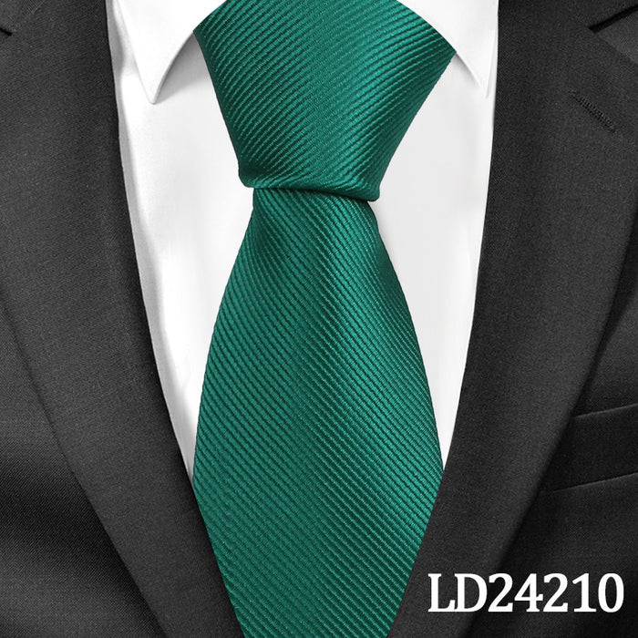 Pinstripe Classic Plain Polyester Tie Set Fashion 6cm Solid Color Linen Cotton Necktie Bright Ties Pin Clips Clasp Colourful For Men's Clothing Accessories