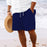 Stripe Print Shorts Summer Fashion Drawstring Sweatpants Casual Clothing For Men