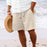 Stripe Print Shorts Summer Fashion Drawstring Sweatpants Casual Clothing For Men