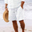 Stripe Print Shorts Summer Fashion Drawstring Sweatpants Casual Clothing For Men
